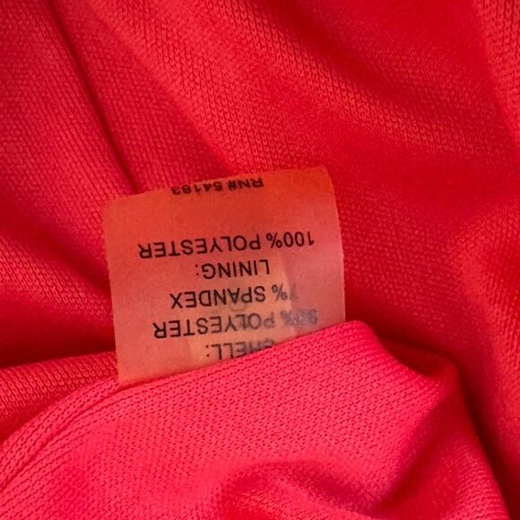 Calvin Klein Pink Fit and Flare Pleated Scuba Dress| Size 8 - Picture 6 of 8